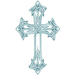 Tinsley Temp Tattoo - Biker Cross in celtic design.