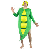 foam peapod adult costume with sleeves and seperate hat.