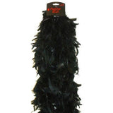 Plush Feather Boa-Black