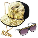 Party Rock Kit - Studded Cap, Glasses, Neck Chain
