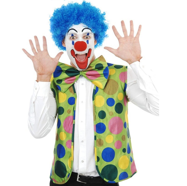 Clown Spotty Set-Vest Tie & Nose