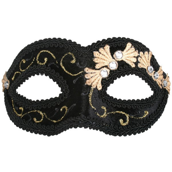 Coco Velvet Masquerade Eye Mask in Black, Red, Blue & Purple