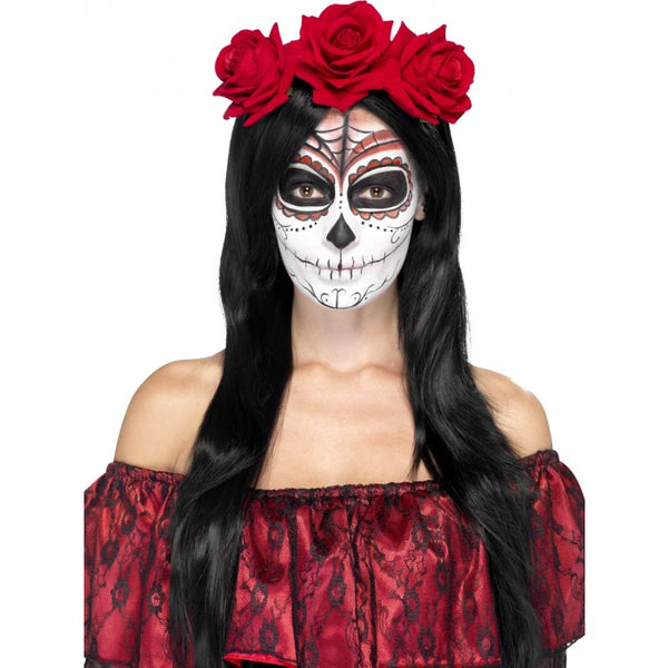 Rose Headband - Day of the Dead.