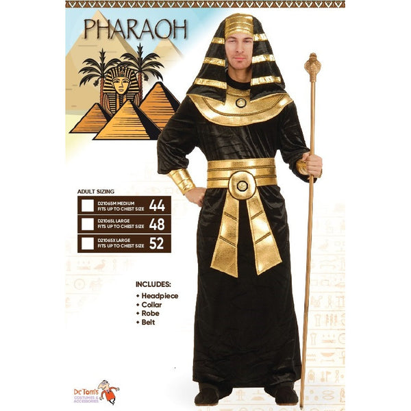 Egyptian Pharaoh Mens Costume - Dr Toms