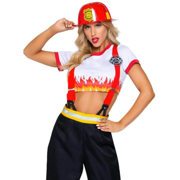 Five Alarm Firefighter Ladies Costume - Leg Avenue