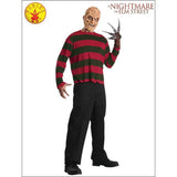 Freddy Krueger Adult Costume Top & Mask - Nightmare on Elm Street