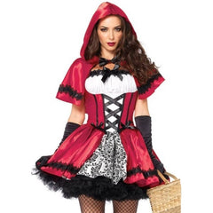 Gothic Red Riding Hood Costume for Women by Leg Avenue – Front View