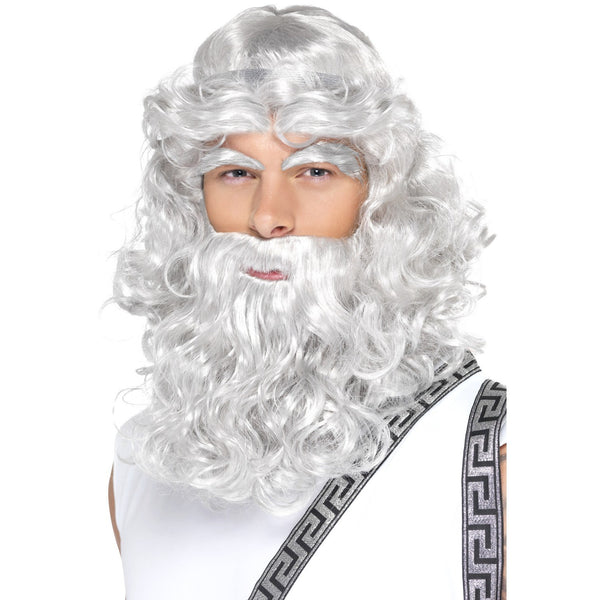 Zeus Wig Beard and Eyebrows