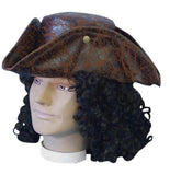 Pirate Tricorn Hat in Brown