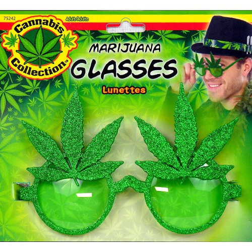 Hippie Novelty Leaf Glasses