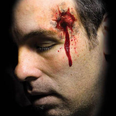 Tinsley FX temp tattoo shot and stabbed, card of different shape wounds.