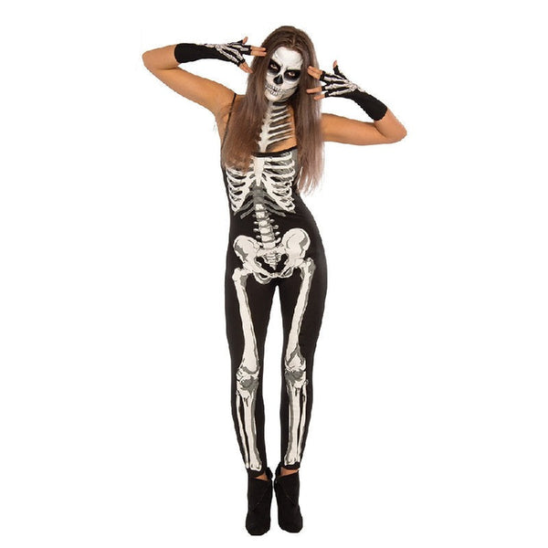 Ladies Suzy Skeleton Body Suit