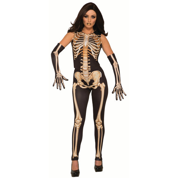 Lady Bones Skeleton Halloween Shirt & Pants Set