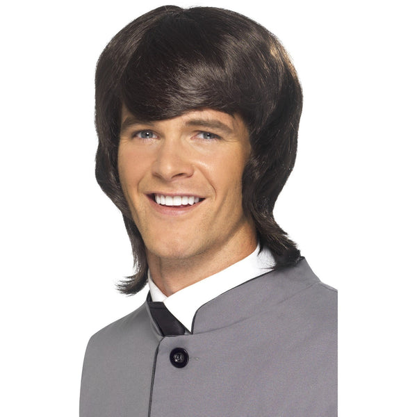 60s Male Mod Wig-Brown