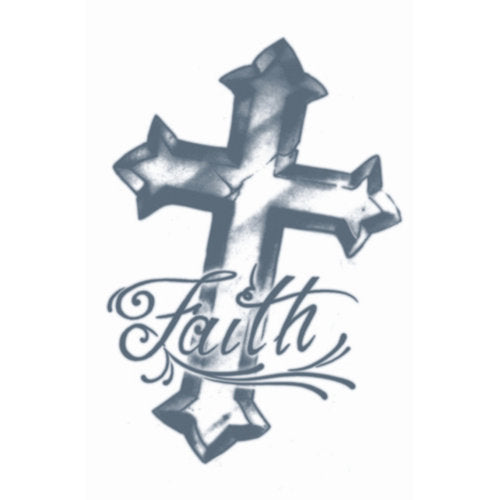 Tinsley FX Temp Tattoo - Faith Cross