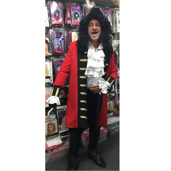 Red Pirate Captain Costume Hire