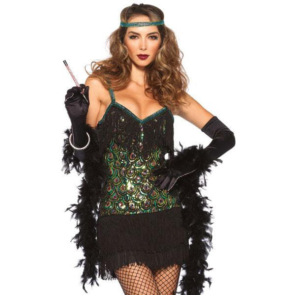 Sequined Feather Flapper - Hire