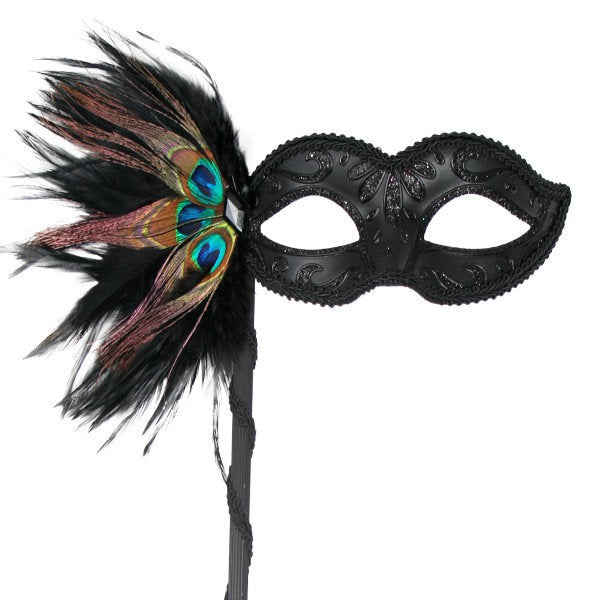 Simona Mask with Stick - Asst Colors