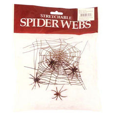 Stretchable Spider Web with 4 Spiders 60 gr - Dr Toms