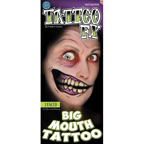 Tinsley FX Temp Tattoo - 2 Faced Big Mouth