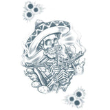 Tinsley FX Temp Tattoo - Pancho with mexican theme.