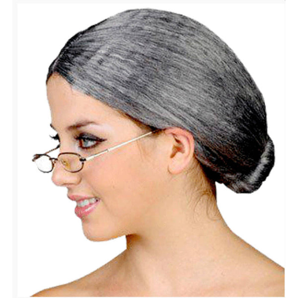 Old Lady Granny Wig w/Bun
