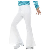 Flared Trousers White - Mens