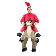 Adults inflatable reindeer costume for Christmas parties