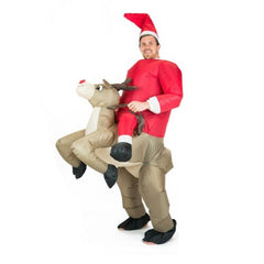 Adults inflatable reindeer costume for Christmas parties