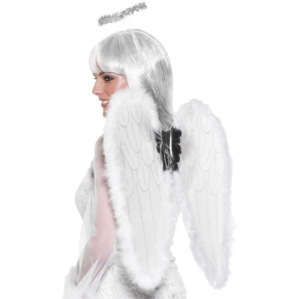 Glittery Angel Wings & Halo Set