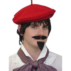 Black artiste moustache and goatee, realistic.lack