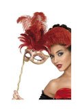 Baroque Fantasy Eyemask - Red & Gold