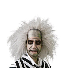 Beetlejuice wig,  grey hairwith balding front. adult size
