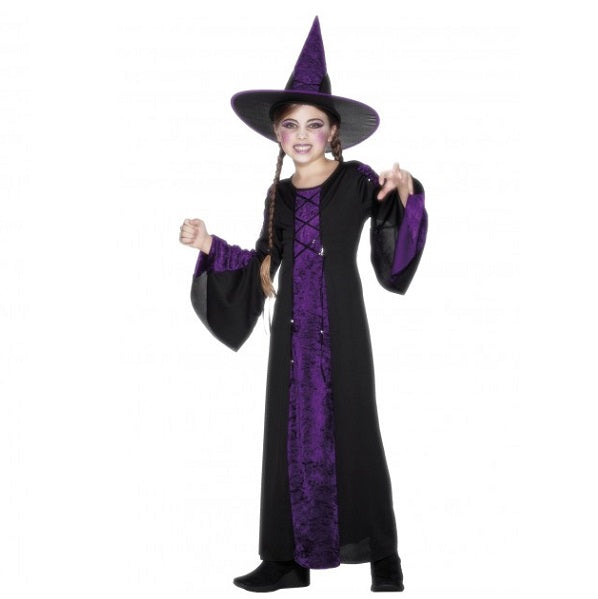 Black and Purple Bewitched Costume - Girls