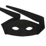 Large black eye mask with fabric ties