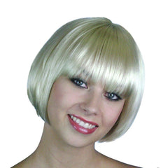 Blonde bob costume wig short hairstyle