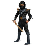 Black Ninja Classic Muscle Costume for Boys