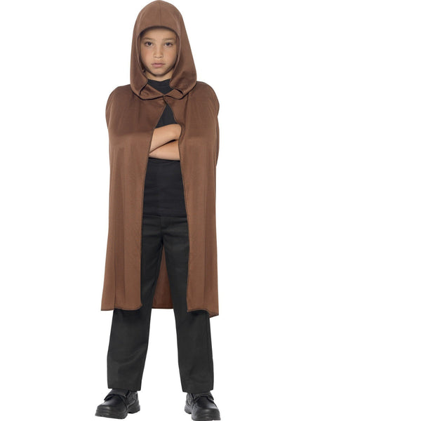 Child's Brown Hooded Cape