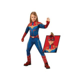 captain marvel deluxe hero suit for children.