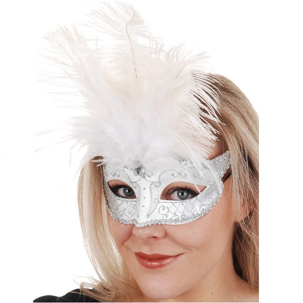 Carmela Feather Mask