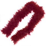 Plush Feather Boa - Cherry Red