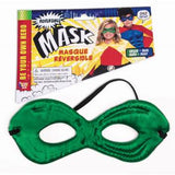 child reversible mask green and blue