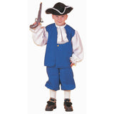 Child wearing a Colonial Boy costume with hat, shirt and pantaloons for Book Week and Australian History dress-up.