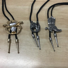 Cowboy Tie in cowboy boot style.