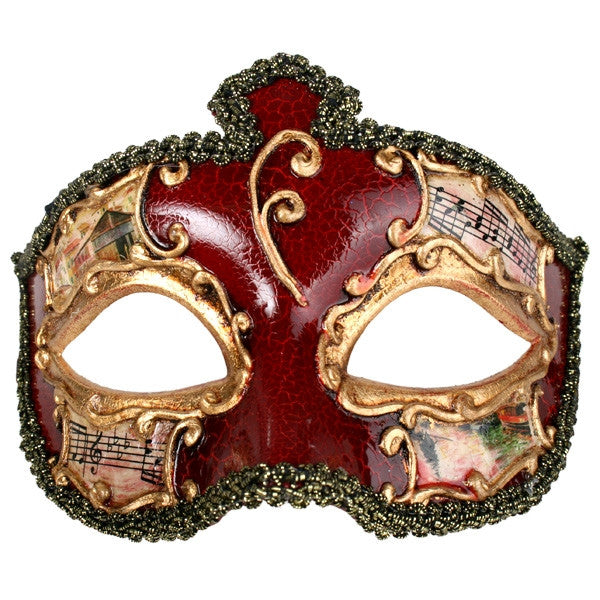 Salvatore Men's Masquerade Eye Mask in Red