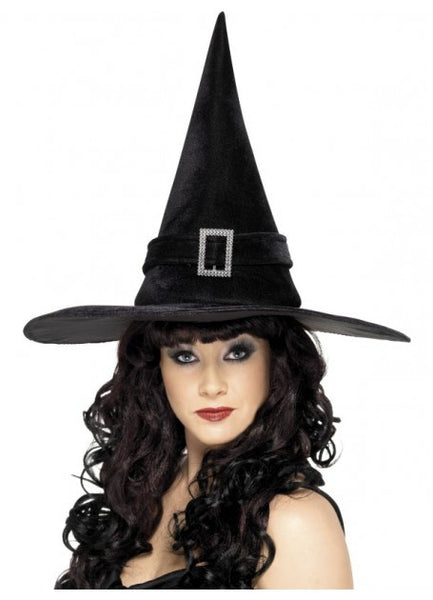 Witch Hat with Diamonte Buckle