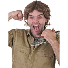 Brown Crikey Wig with natural waves