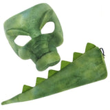Deluxe Crocodile Animal Set – kids mask and tail costume set for Book Week, Letter C, and animal themed parties.