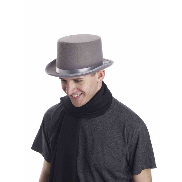Deluxe Grey Top Hat