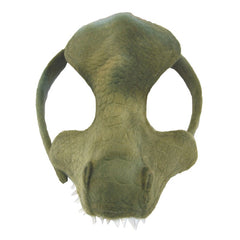animal half mask good green dinosaur for adults and kids, headband.